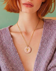 Colgante rosa pájaro