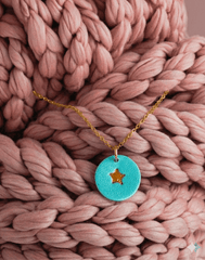 Colgante estrella azul