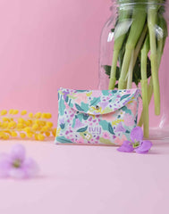 Monedero Leaves and feather menta