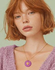 Colgante malva pájaro